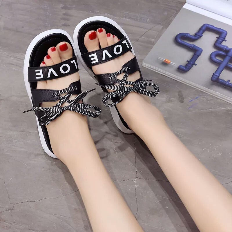 Sepatudari Karin Sandal wanita model tali KR SDF035