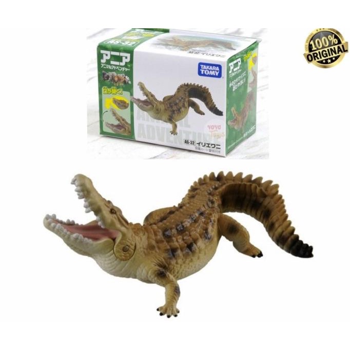 AS-32 Salt Water Crocodile Takara Tomy Ania Animal Hewan Tomica