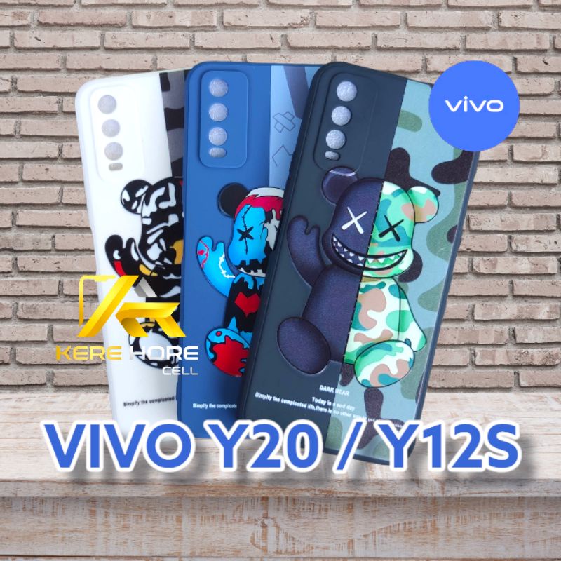 CASE DARK BEAR VIVO Y20 / Y12S SOFTCASE BEAR Y20 / Y12S