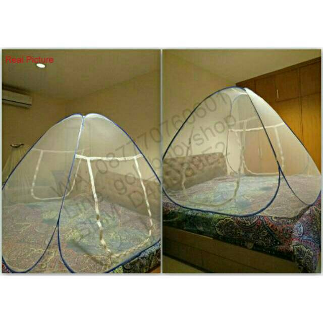 [GOL] kelambu lipat tanpa rakit BedNet ALAS ukuran 180X200X160 , 150X190X160 , 120x190x160