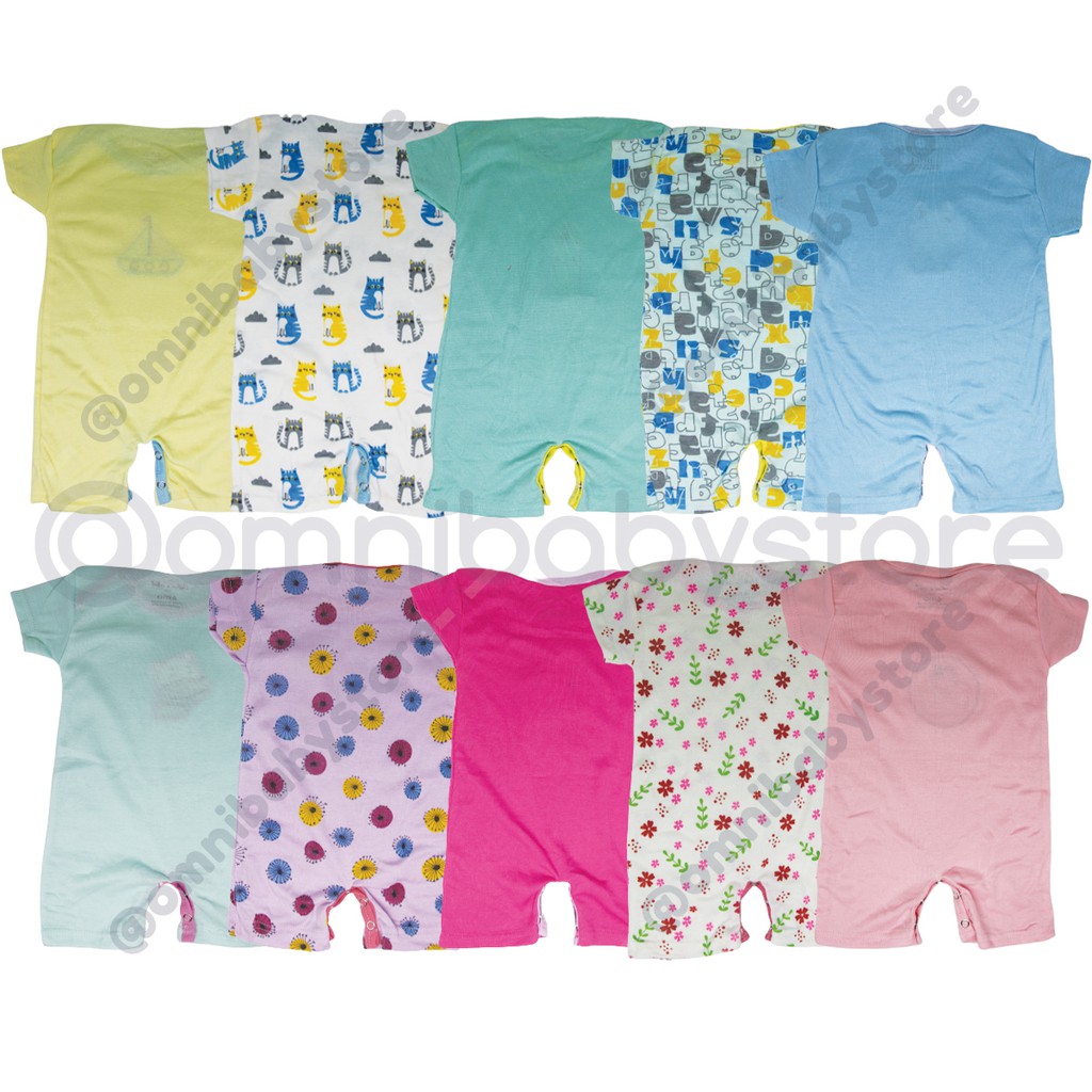 cotton's mill romper bayi laki-laki/ bayi perempuan 5in1 (SNI)