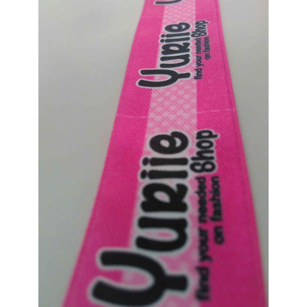 

Label Baju Gratis Potong Laser Pita Label Satin