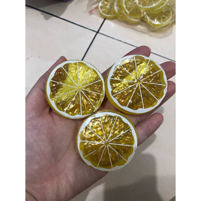 Jual fake lemon slice artificial lemon slice potongan lemon slice palsu