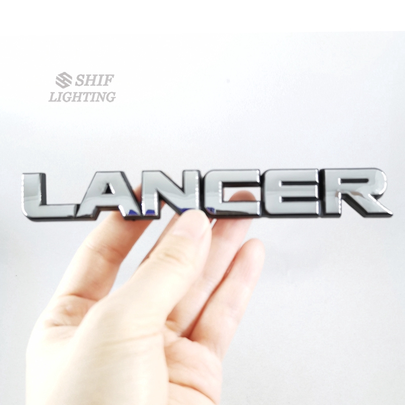 1pc Stiker Emblem Logo Lancer Bahan Abs Krom Untuk Bagasi Belakang Mobil Mitsubishi Lancer