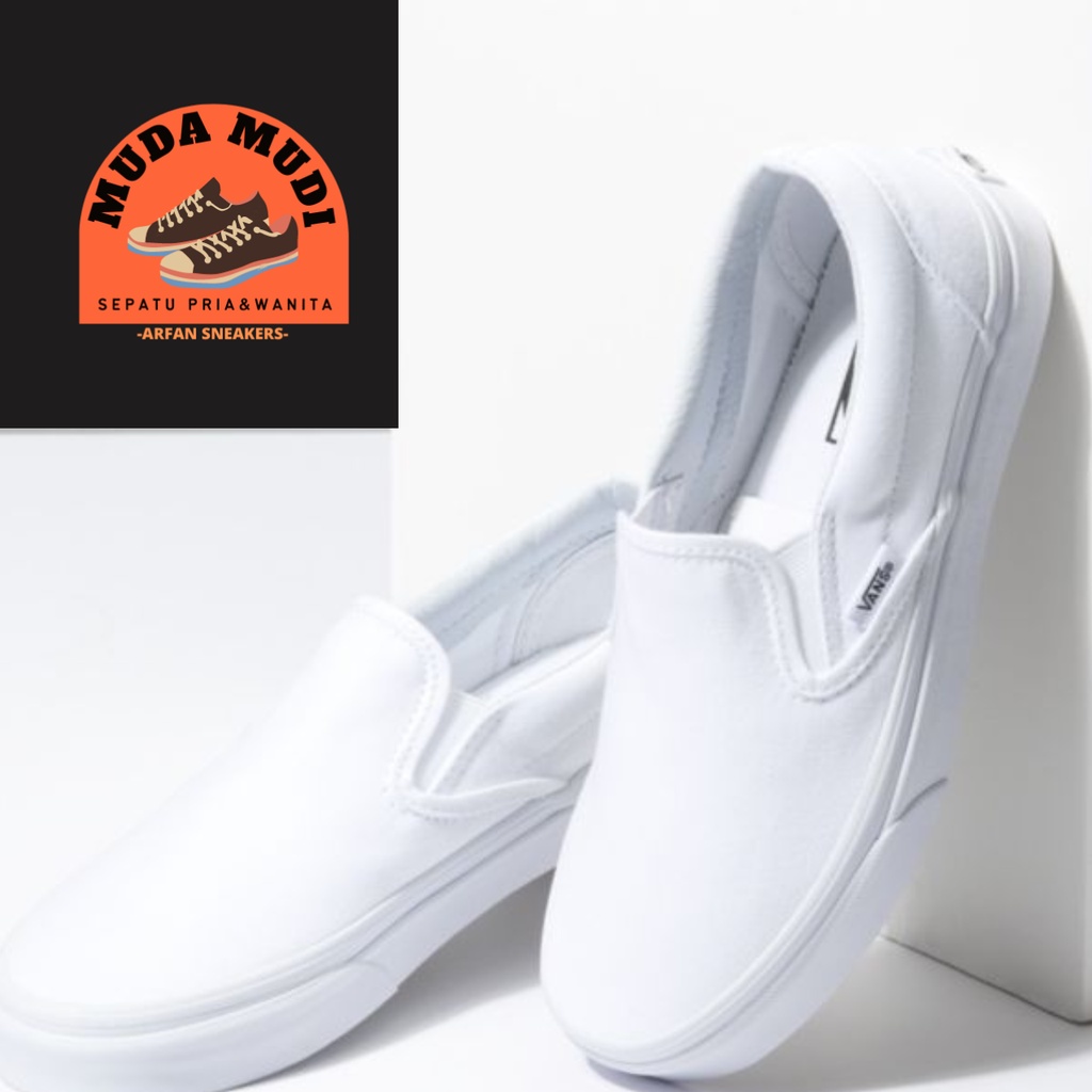cheap white slip ons