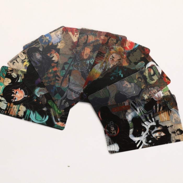

16Pcs Kartu Pos Desain Kartun Anime Demon Slayer Kimetsu No Yaiba