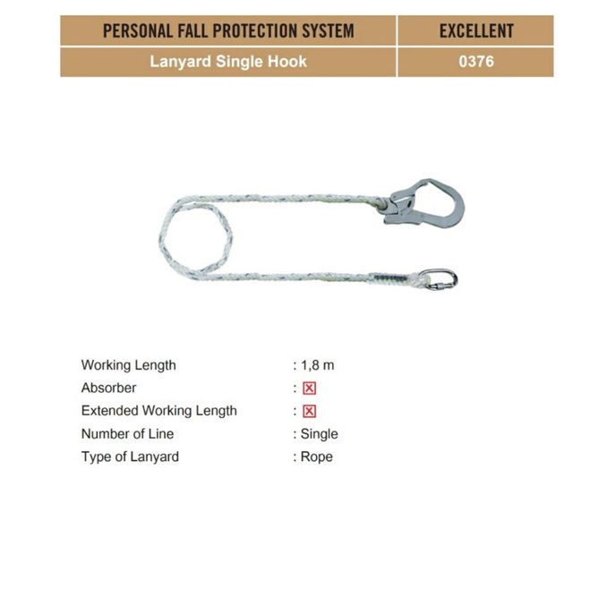 

Lanyard excellent 0376 single hook original
