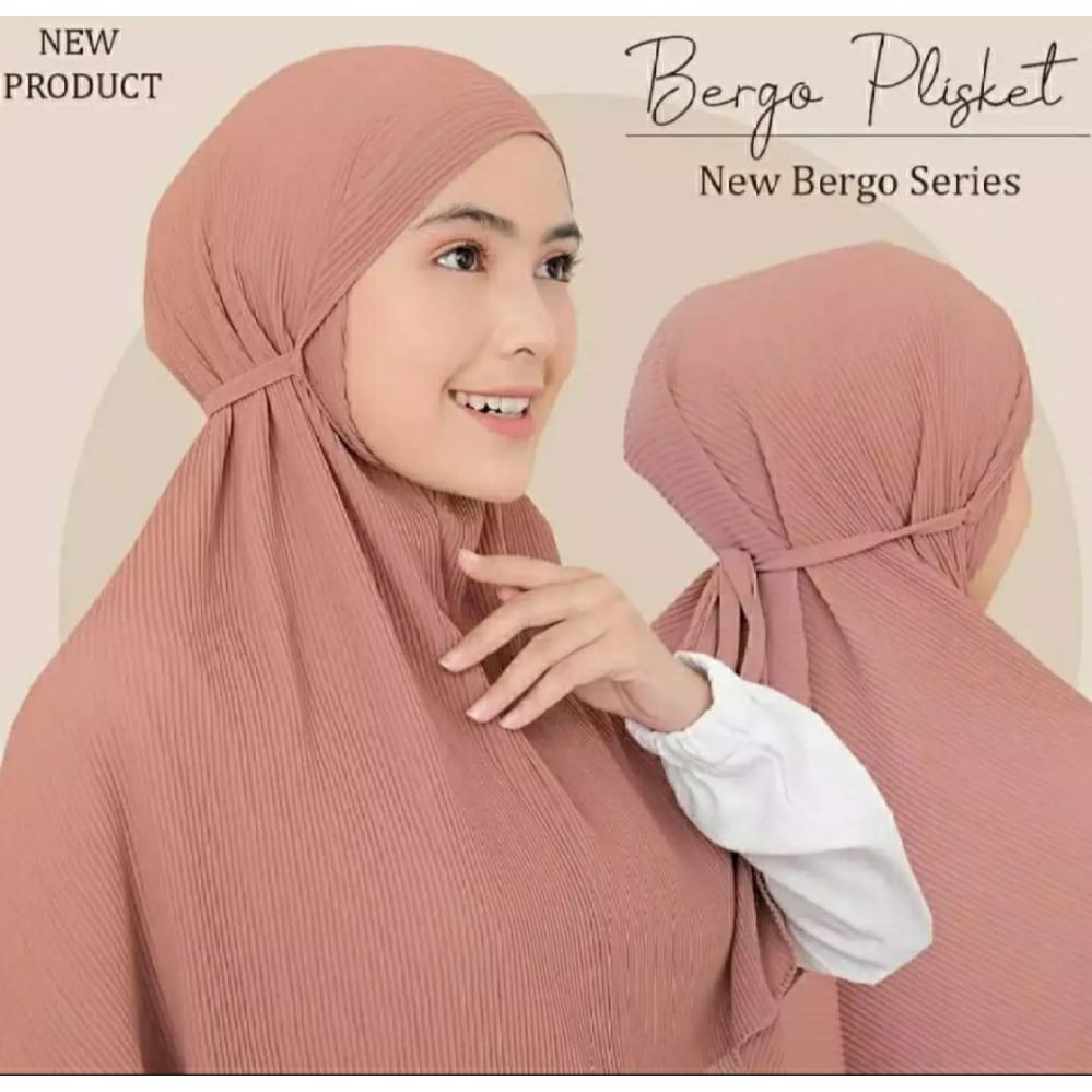 BERGO MARYAM FULL PLISKET SHAWL LIDI PREMIUM TALI INSTAN TERMURAH