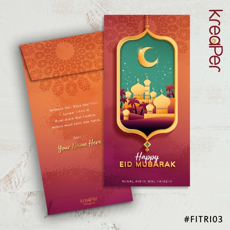 

AMPLOP LEBARAN IDUL FITRI THR FITRAH 2022 PREMIUM MURAH (Kode: FITRI03)