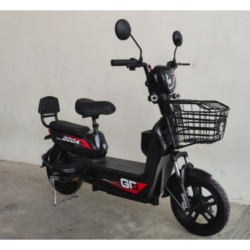 Sepeda Listrik GODA❤️ Palembang Putih,  Merah, Pink, Hitam, Biru