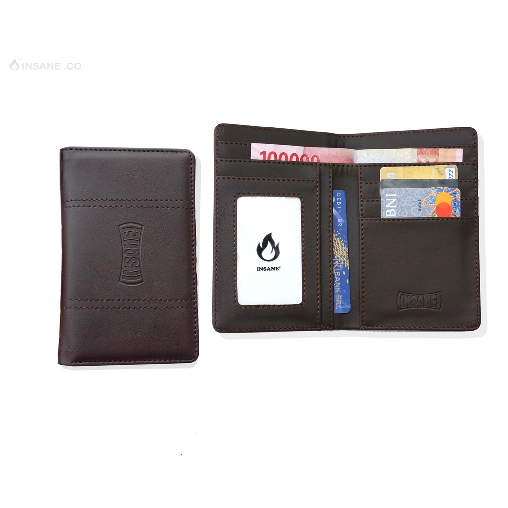 RCKLS. Dompet Pria Wanita 3/4 Pu Sintetis-Hitam|Tan|Brown-SECRID INSANE MEDIUM