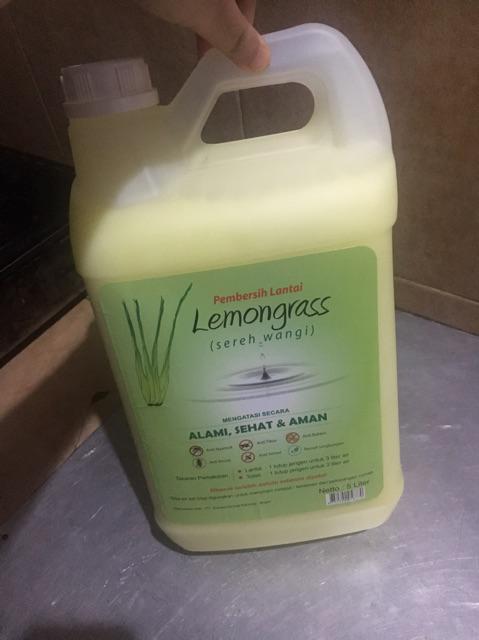 Cairan Pembersih Lantai Alami Sereh Wangi Lemongrass 5 Liter / Kayu Putih 5 Liter