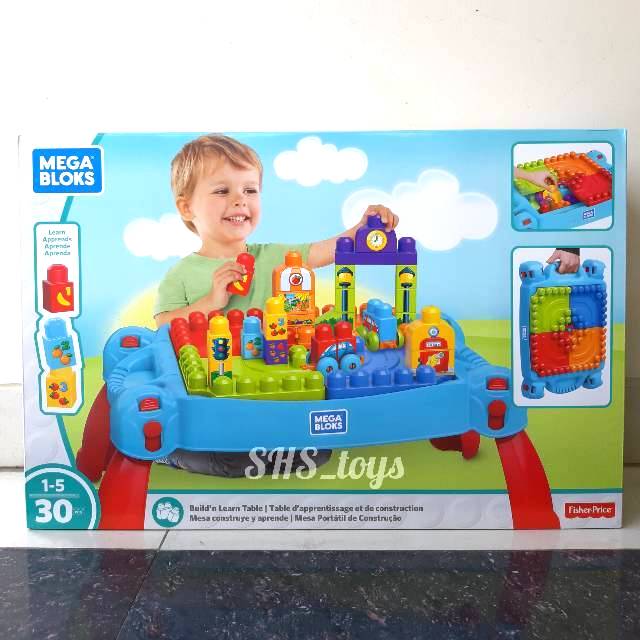 mega bloks build n learn table