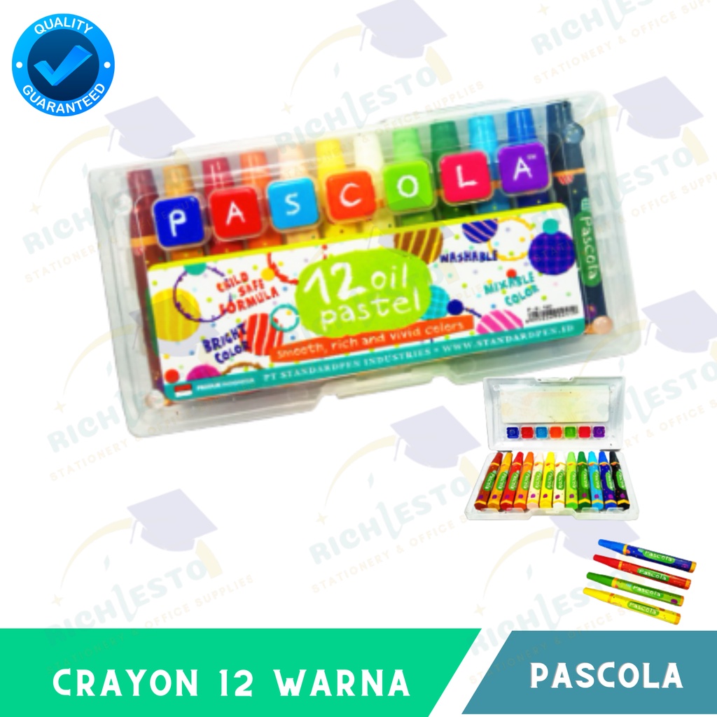 

Standard Pascola Oil Pastel 12 / Set ( Crayon / Pewarna)
