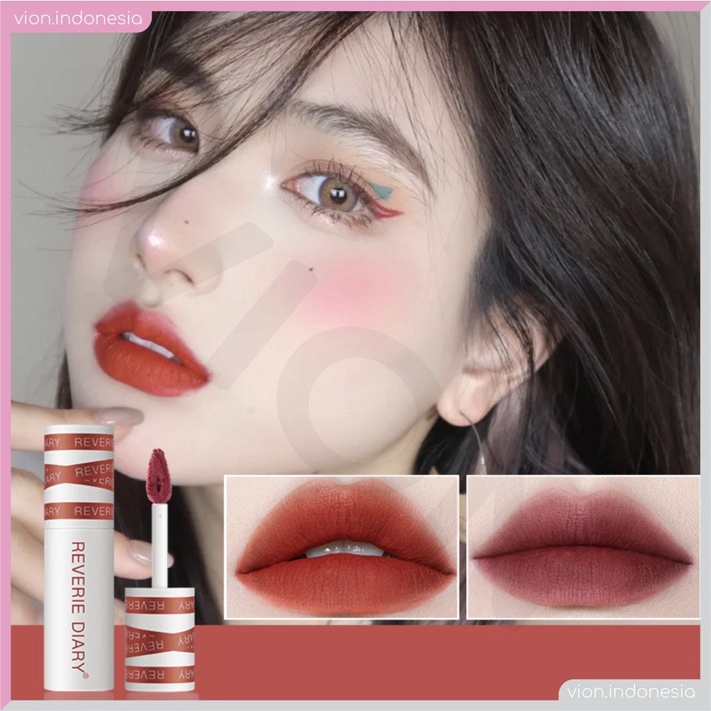 REVERIE DIARY Dream Stripe Lip Glaze Mud Lip Stick Lipstik Original RD001