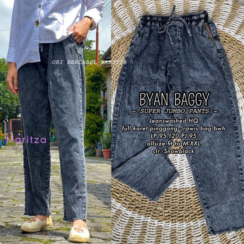 byan baggy jumbo pants celana baggy jeans by maritza