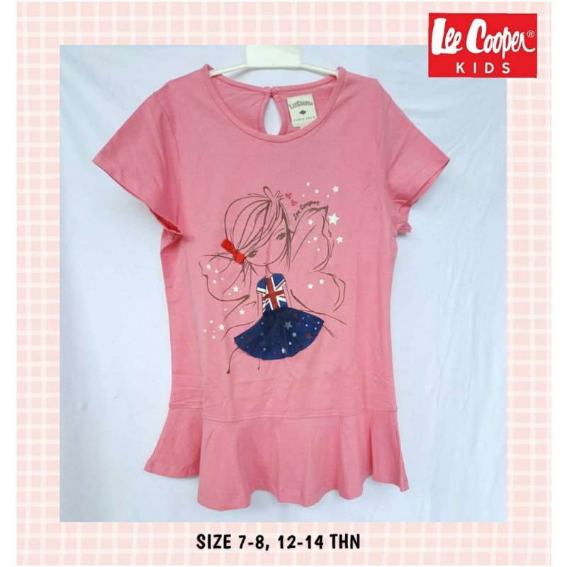 Kaos anak perempuan merek LEE COOPER,kondisi BARU masih ada TAG PRICE,usia 12-14thn