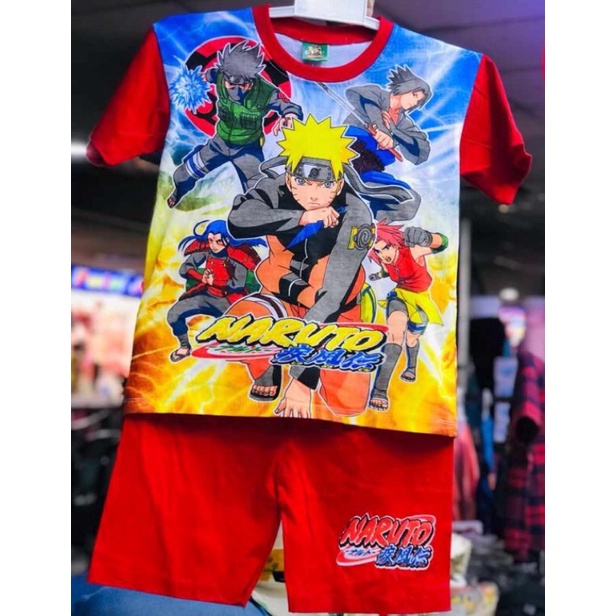 Kaos Setelan anak gambar naruto/Setelan naruto
