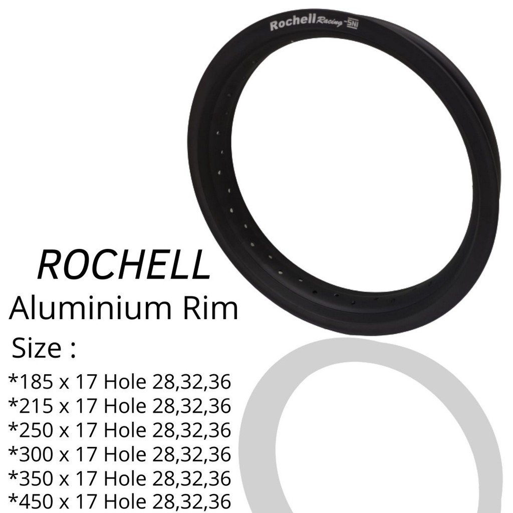 [SIAP KIRIM] VELG RIM VELG RUJI VELG MOTOR ROCHELL LUBANG HOLE 28 36 32 RING 17 x 185 215 250 300 35