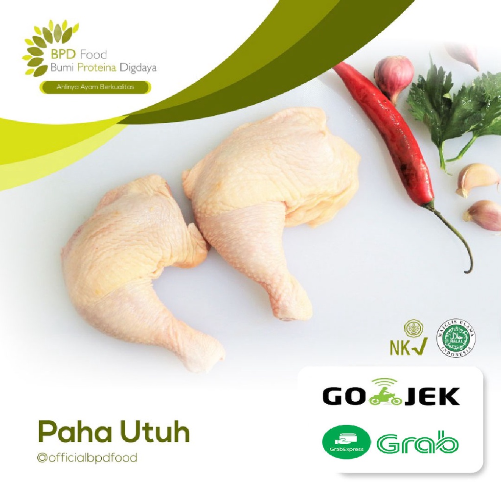 

PAHA UTUH AYAM 1KG HALAL PREMIUM