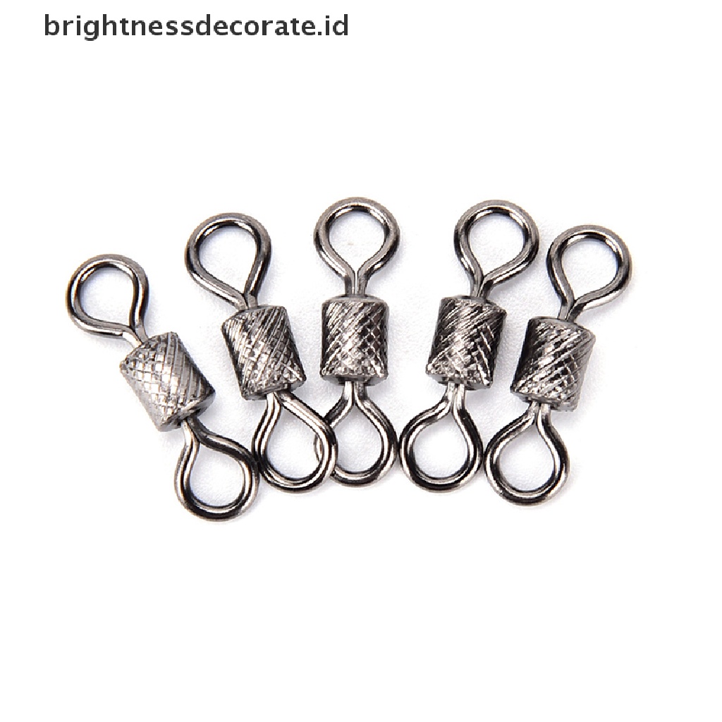 50 Pcs knurling Konektor bearing swivel Untuk Aksesoris Memancing