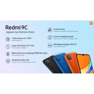 TERLARIS!! XIAOMI REDMI 9C RAM 3/32 & 4/64 GARANSI RESMI TAM | Shopee