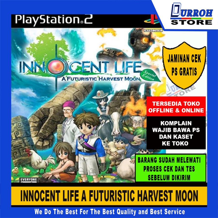KASET GAME PS 2 Innocent Life Harvest Moon