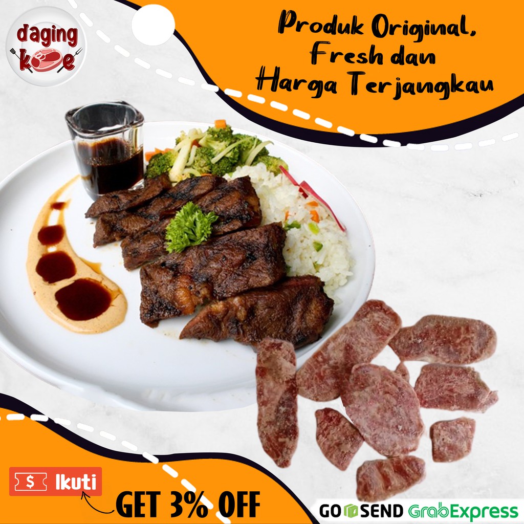 

Daging Steak bites TRIMMING MELTIQUE DK246