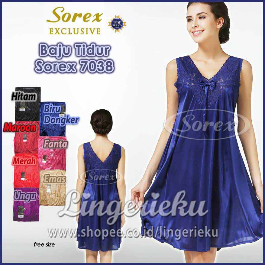 Sorex 7038 BT Baju Tidur Wanita Daster Satin Sorex Exclusive