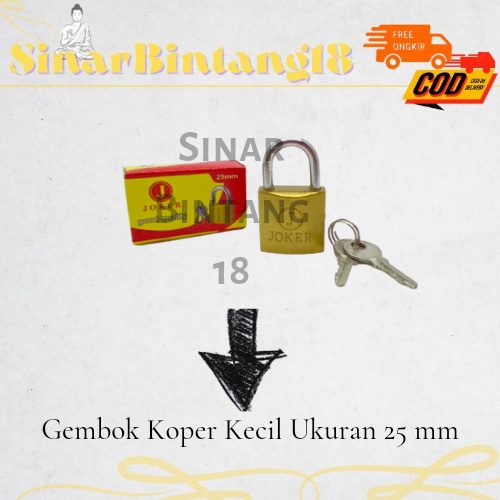 Gembok Koper Kecil Ukuran 25 mm