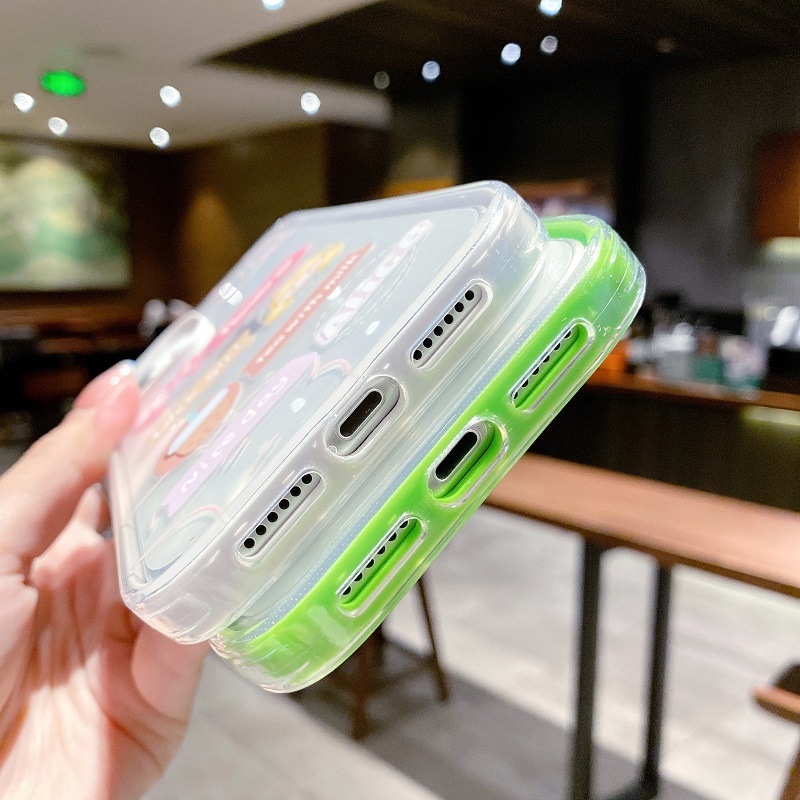 3 in 1 case Pelindung Anti Jatuh Motif Kartun Hewan Untuk iPhone 11 12 13 Pro MAX X XR XS MAX 7 8 Plus