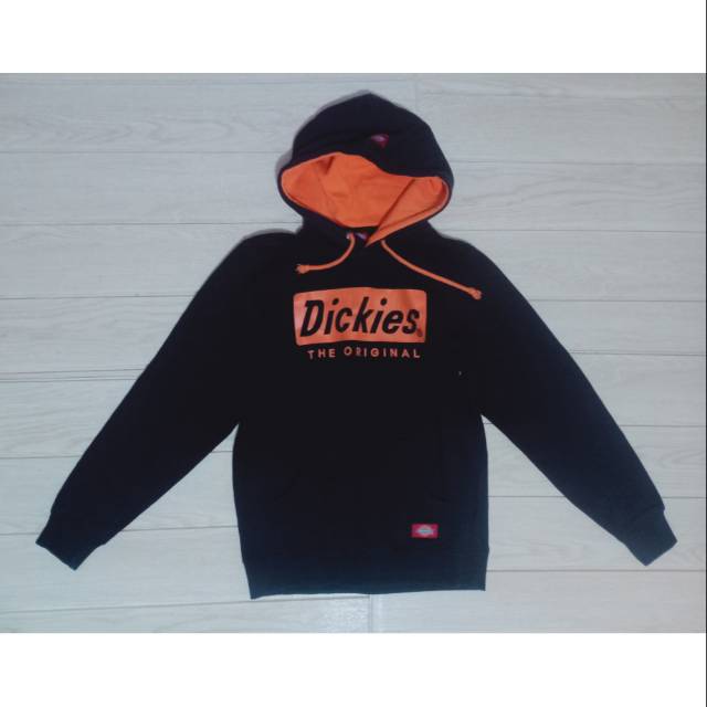 HOODIE SECOND DICKIES (BLACK X ORANGE)