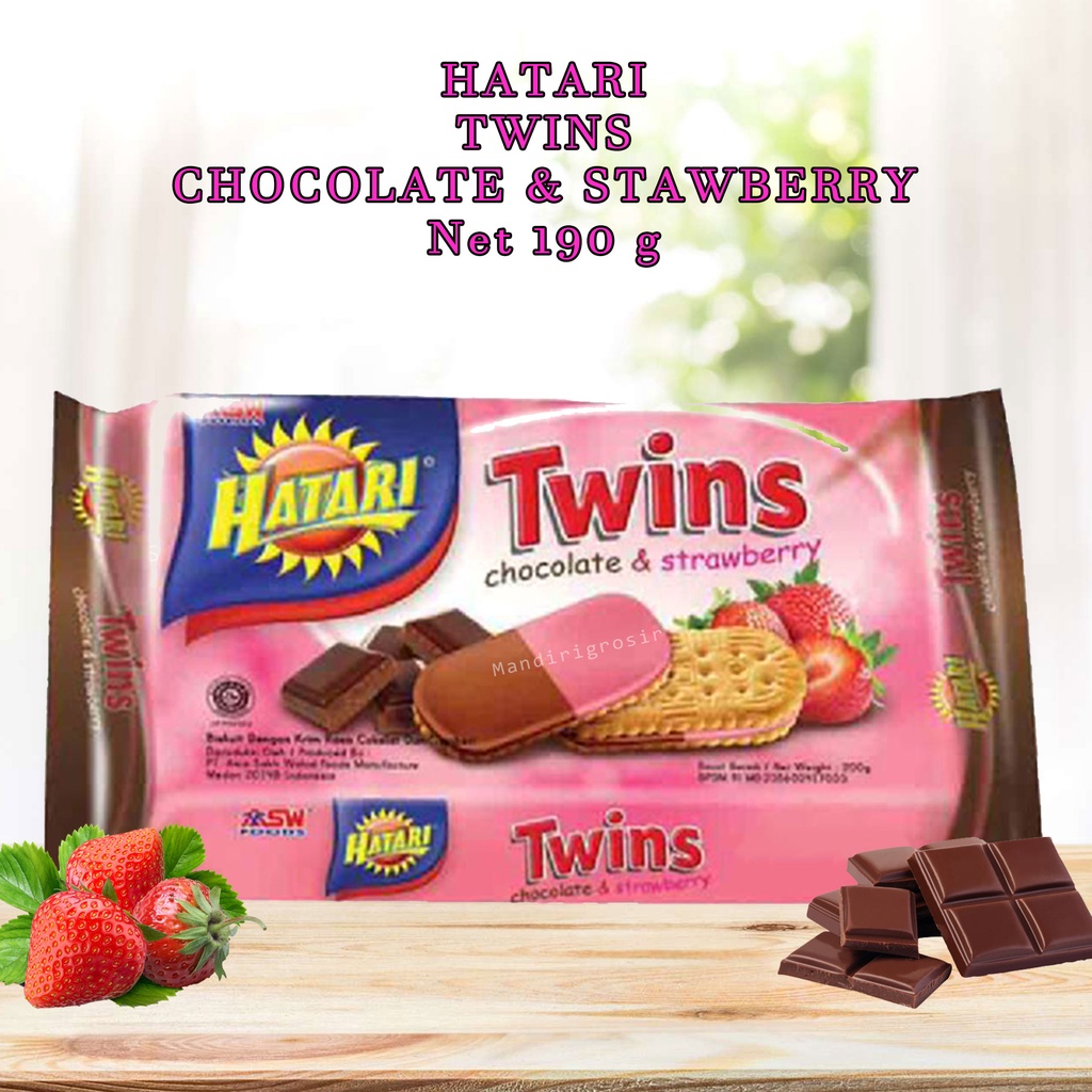 HATARI* TWINS CHOCOLATE&amp; STRAWBERRY *190g