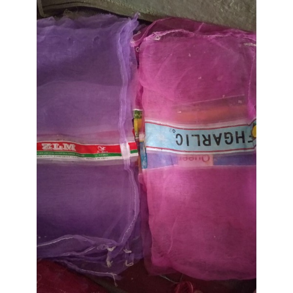 brongsong kelengkeng,/karung bawang bekas