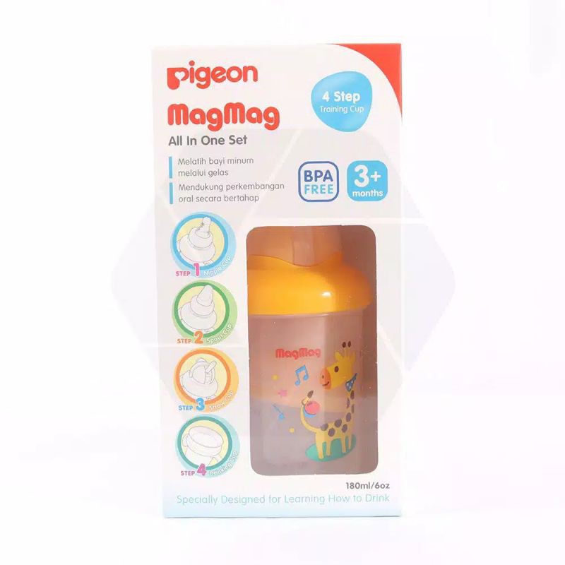 Pigeon Magmag Mag Mag All in One Set Training Cup / Botol Gelas Minum Bayi