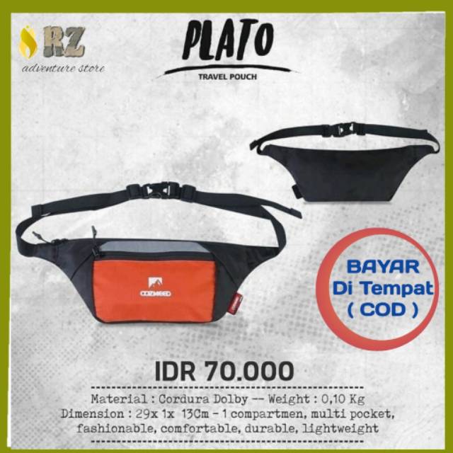 Tas Pinggang Selempang Waist Bag Cozmeed Plato
