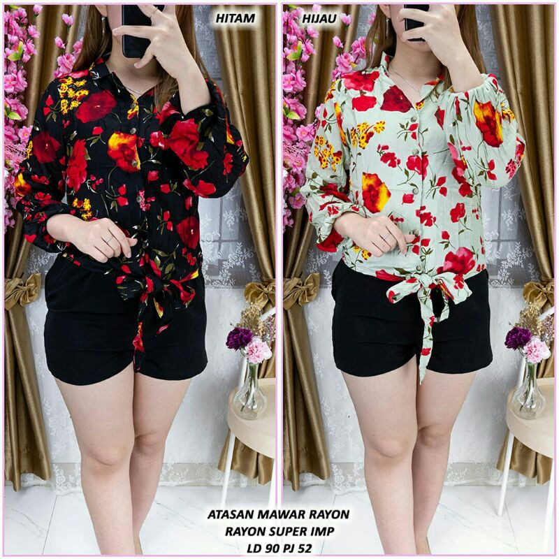 Atasan Mawar Rayon