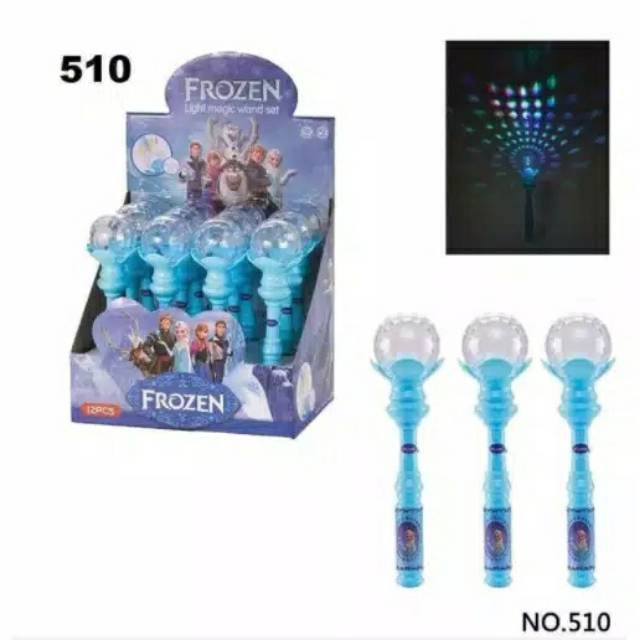 Mainan tongkat frozen lampu dan musik