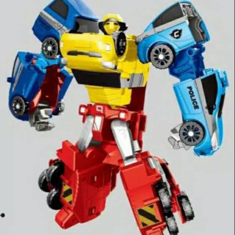 Mainan Robot Tobot Quatran Gabungan 4 mini tobot CDRW