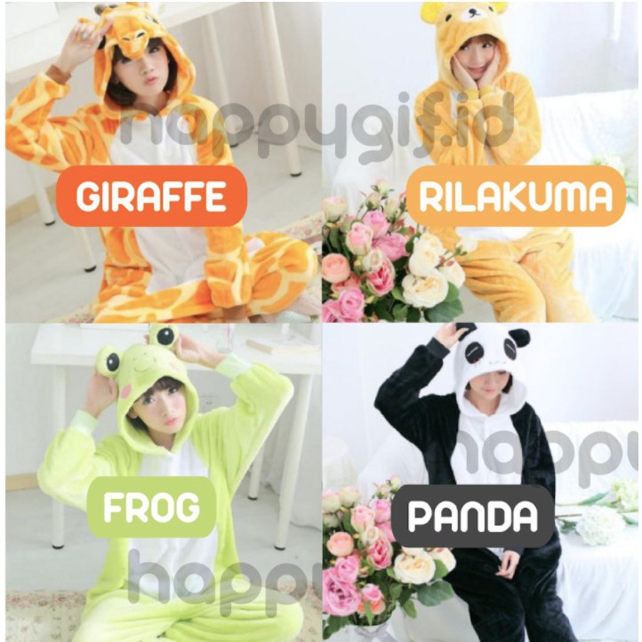 KOSTUM ONESIE KIGURUMI BAJU PIYAMA KARAKTER DEWASA 1