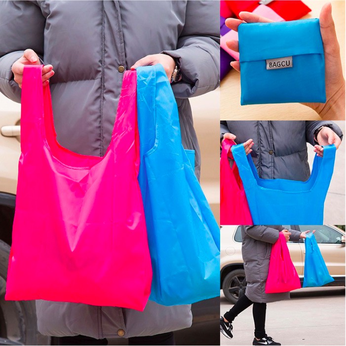 Bagcu Baggu Shoping Bag Tas Belanja Modis Tas Travel Lipat Portable Jinjing Foldable