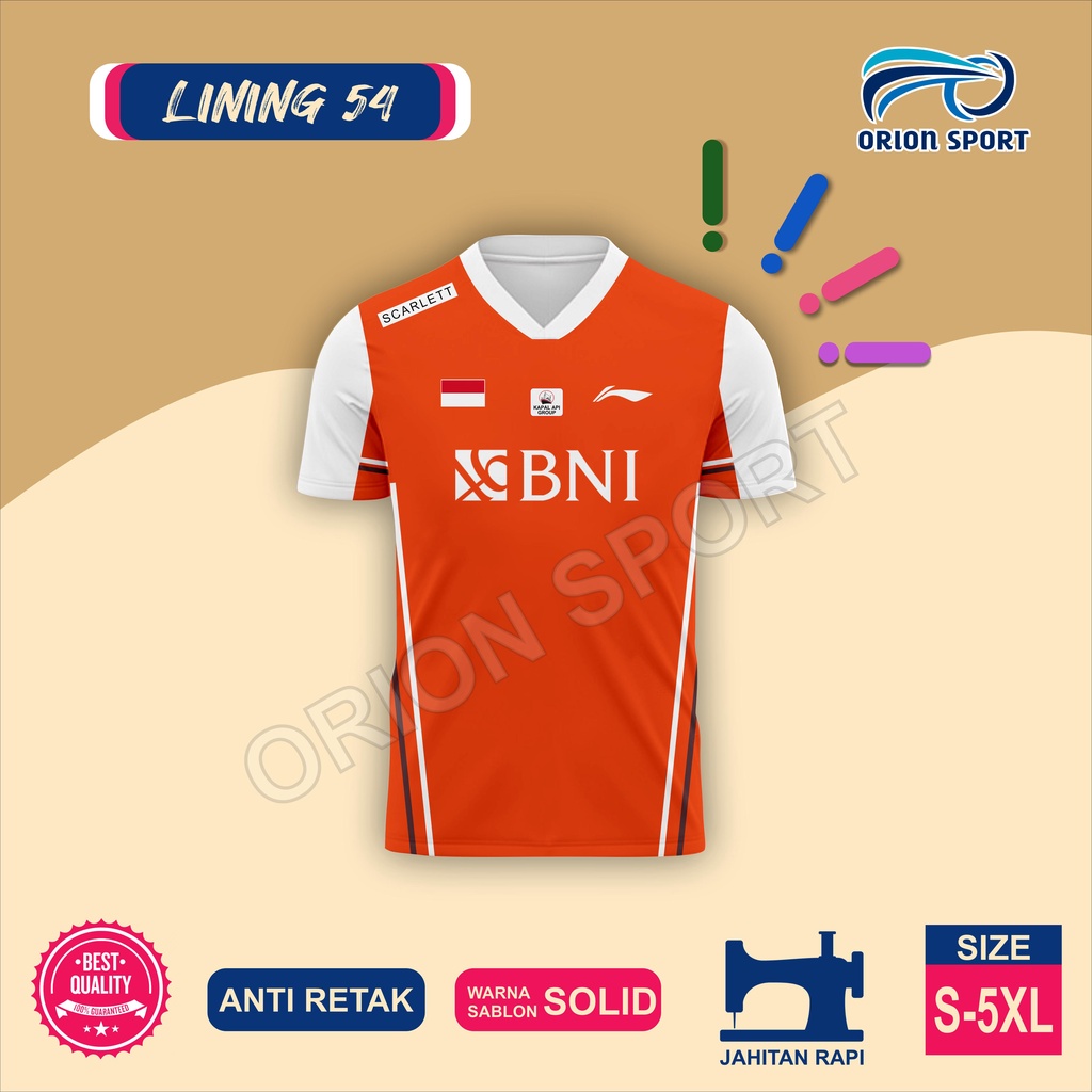 Jersey Badminton Lining Thomas Uber Cup 2022 dan Sea Games 2021 Full Print