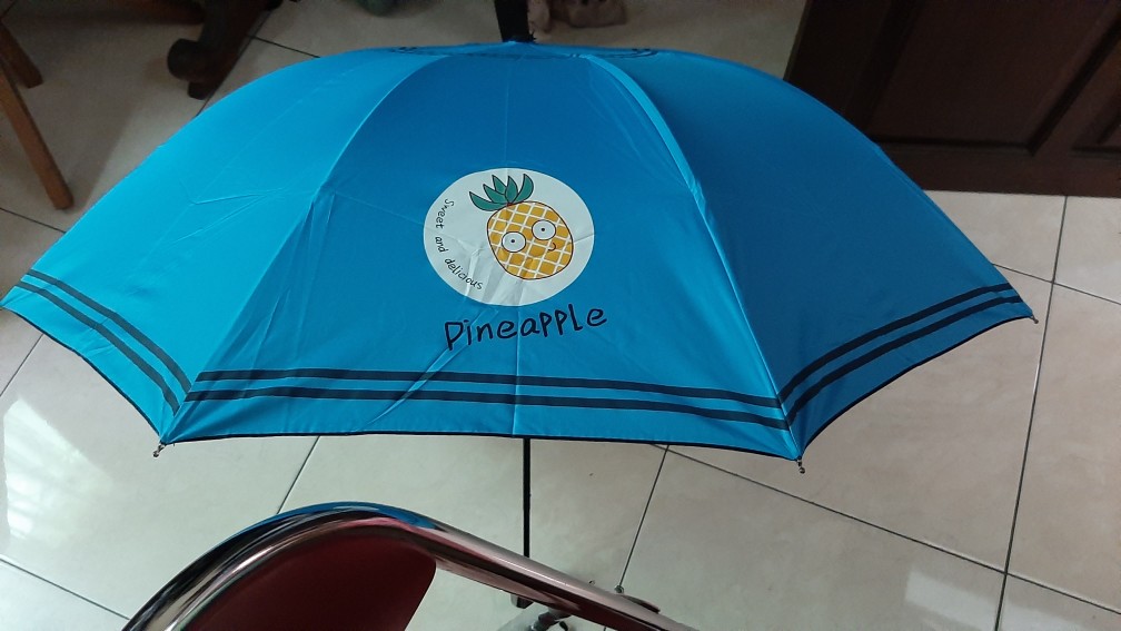Payung Lipat 4 Fancy Karakter Pineapple Anti Uv Merk Osaka Bw-123