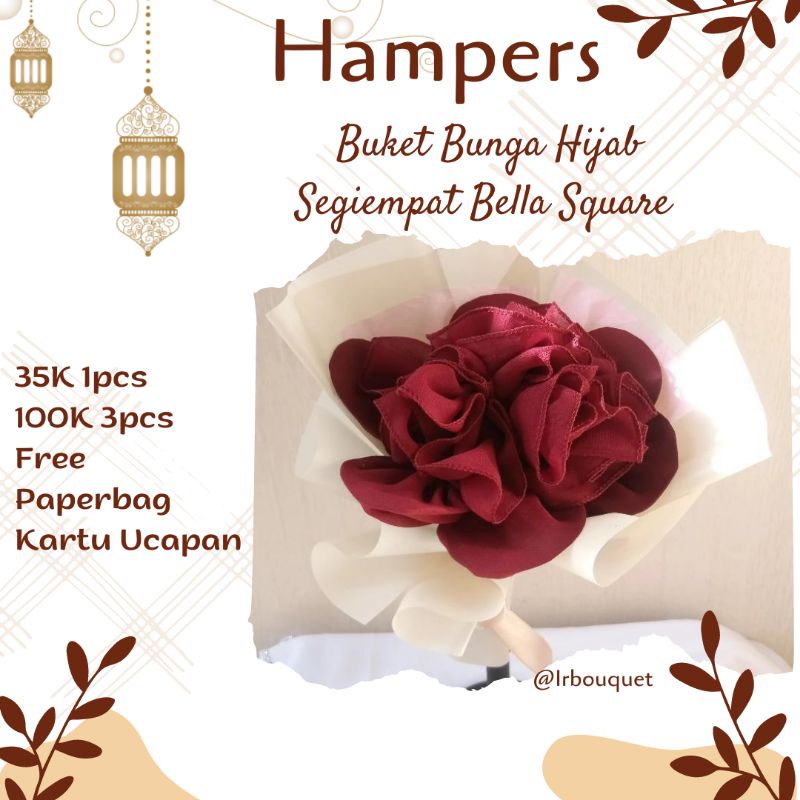 Buket Hijab Bunga / Buket Bunga Hijab / Buket Lebaran / Buket Bunga Murah
