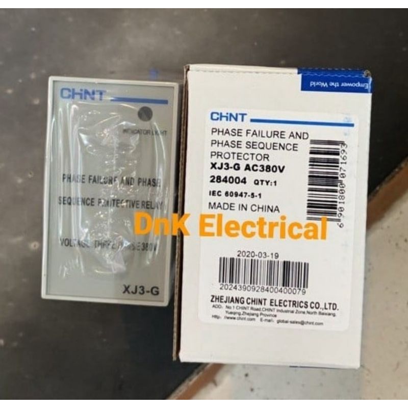 Phase Failure and Phase Sequence Protector Relay CHINT XJ3-G