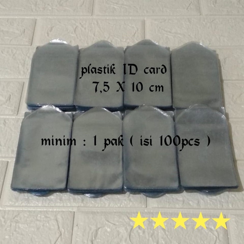 

Plastik ID card 7,5 x 10 cm ( 100 pcs )