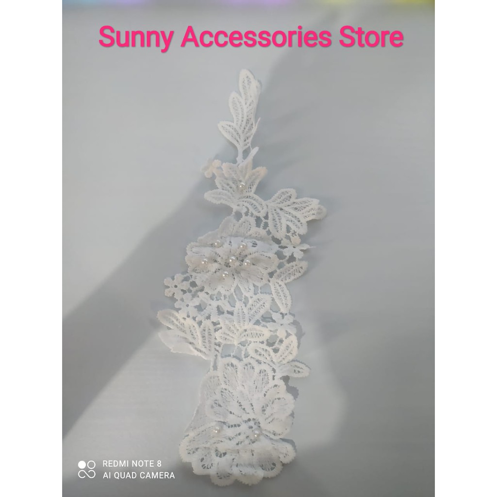 Renda Giper Import Bunga Mekar Mutiara *Premium Product*