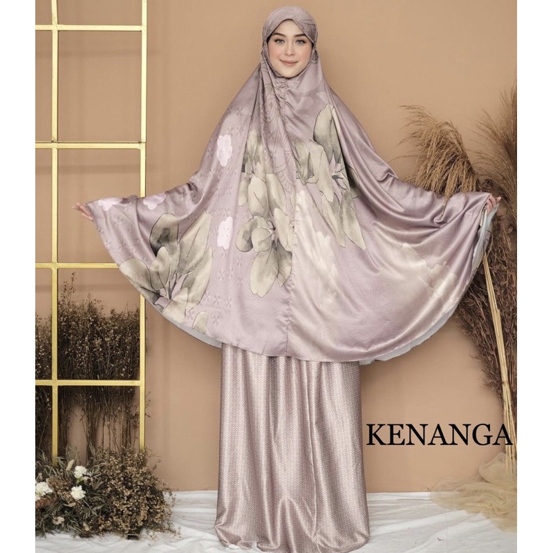 KENANGA - Mukena NAMA 2 in 1 ; Silk Gorgis Praying Set