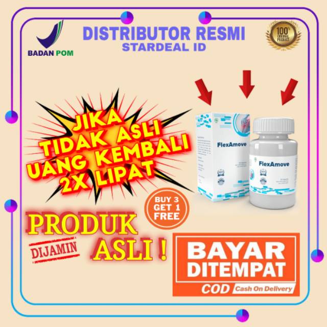 FLEXAMOVE OBAT NYERI SENDI PERSENDIAN OTOT TULANG SIKU 100% ASLI ORIGINAL SUPLEMEN FLEXA MOVE