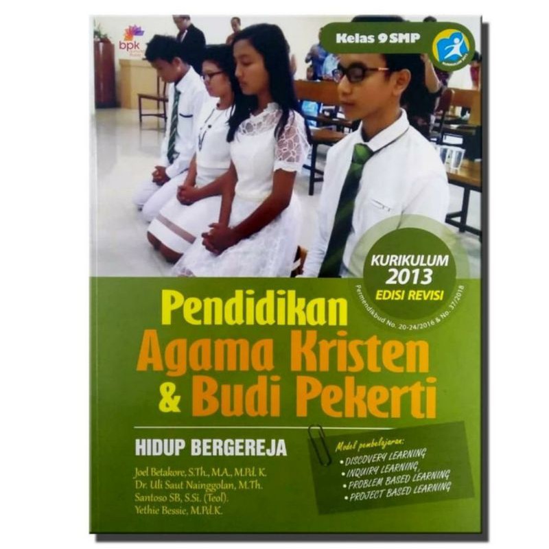 Buku Agama Kristen BPK Gunung Mulia ( PAK ) SD-SMP-SMA Kurikulum 2013 Edisi Revisi-Pak 9 - SMP 3